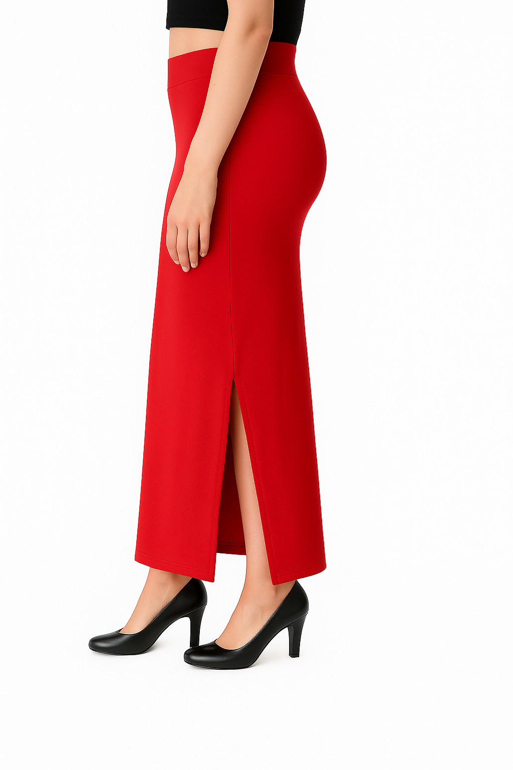 Red Women's Solid Shapewear