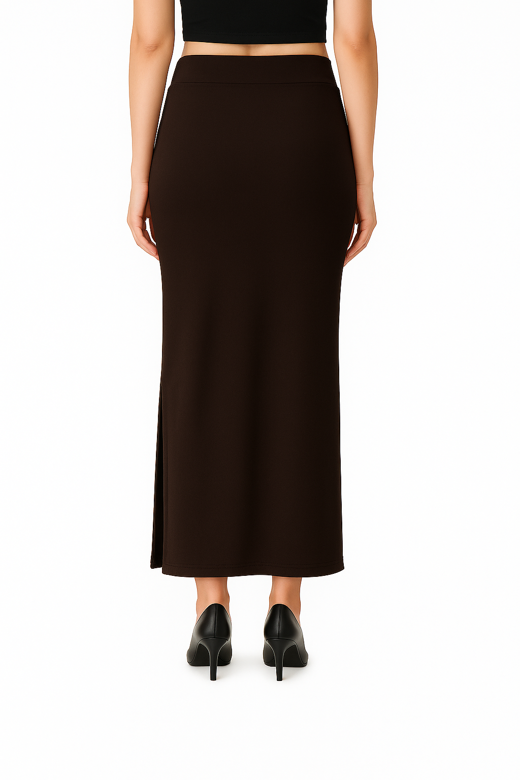 Deep Brown Women's Solid Shapewear