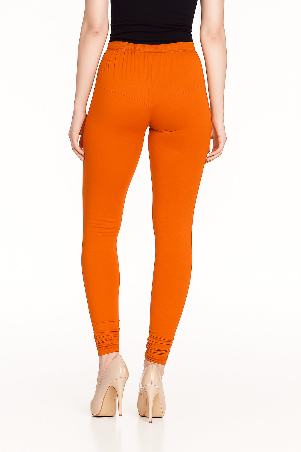 Amber Women's Solid Churidar Stretchable Cotton Blend Legging
