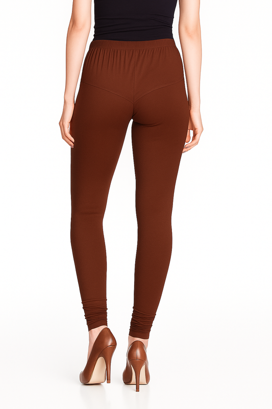Auburn Women's Solid Churidar Stretchable Cotton Blend Legging