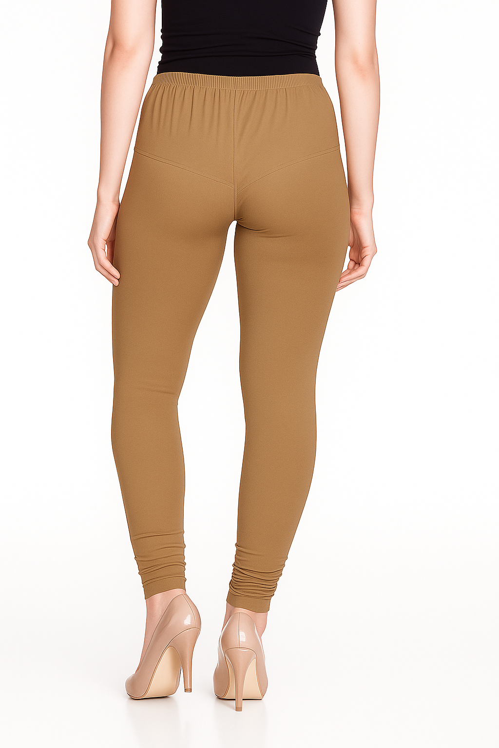 Biscuit Women's Solid Churidar Stretchable Cotton Blend Legging