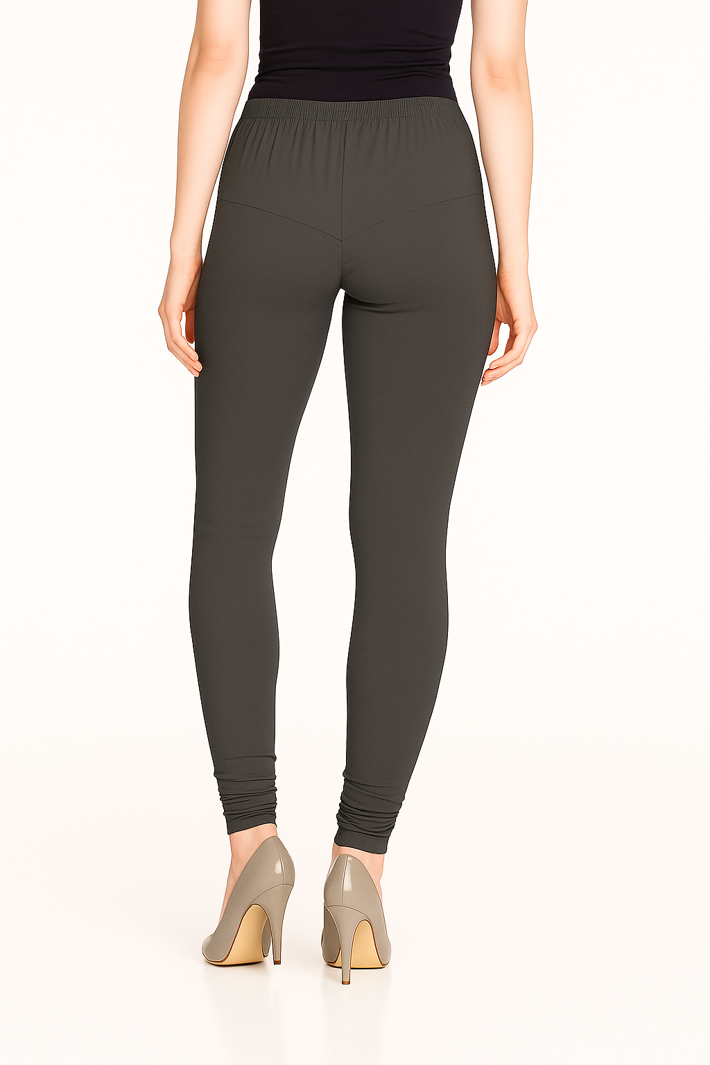 Ashes Roses Women's Solid Churidar Stretchable Cotton Blend Legging