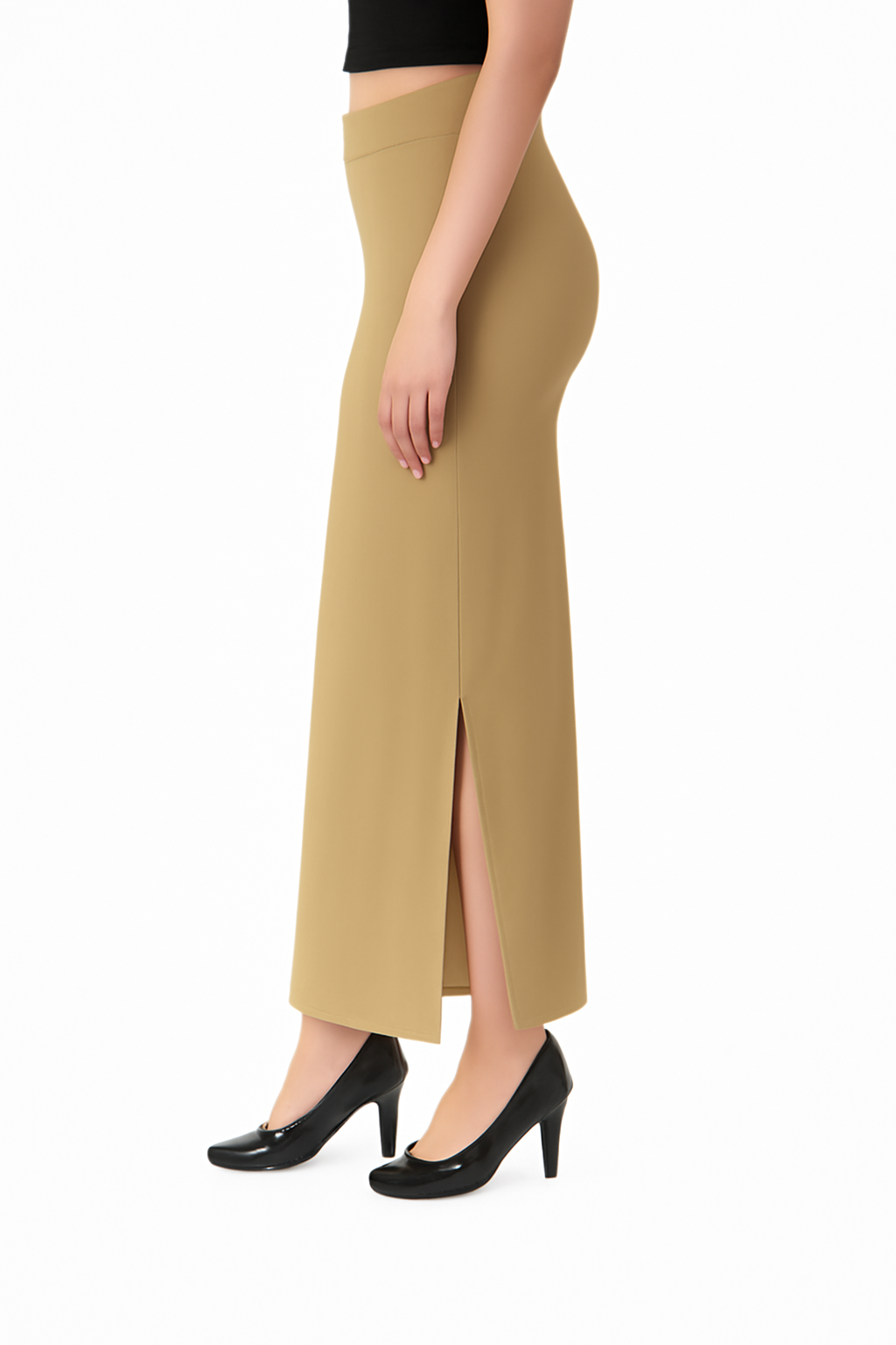Women's Solid Fawn Slim Fit Shapewear
