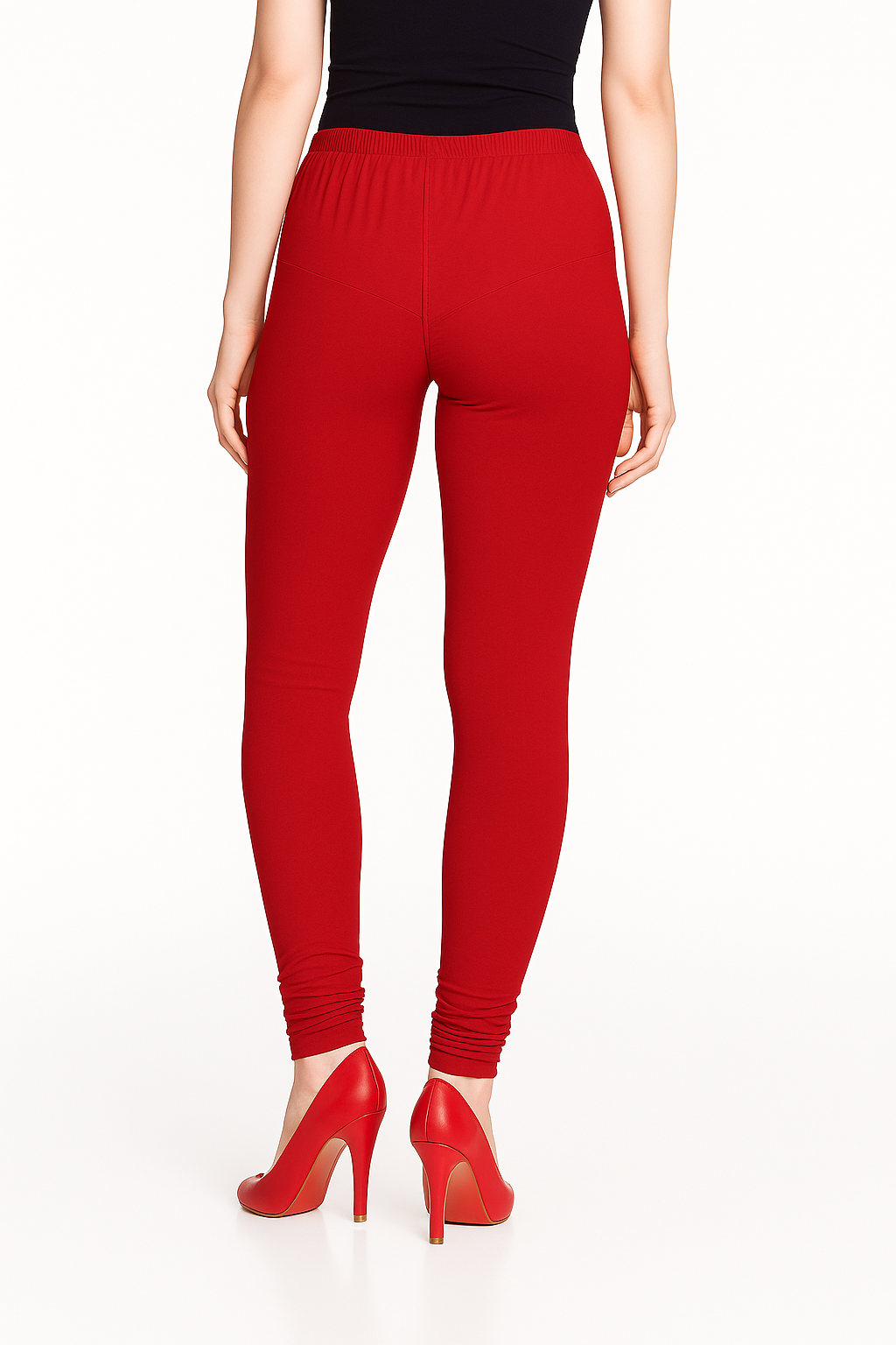 Sparking Cherry Women's Solid Churidar Stretchable Cotton Blend Legging