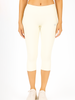 Off White Women's Solid Capri pant