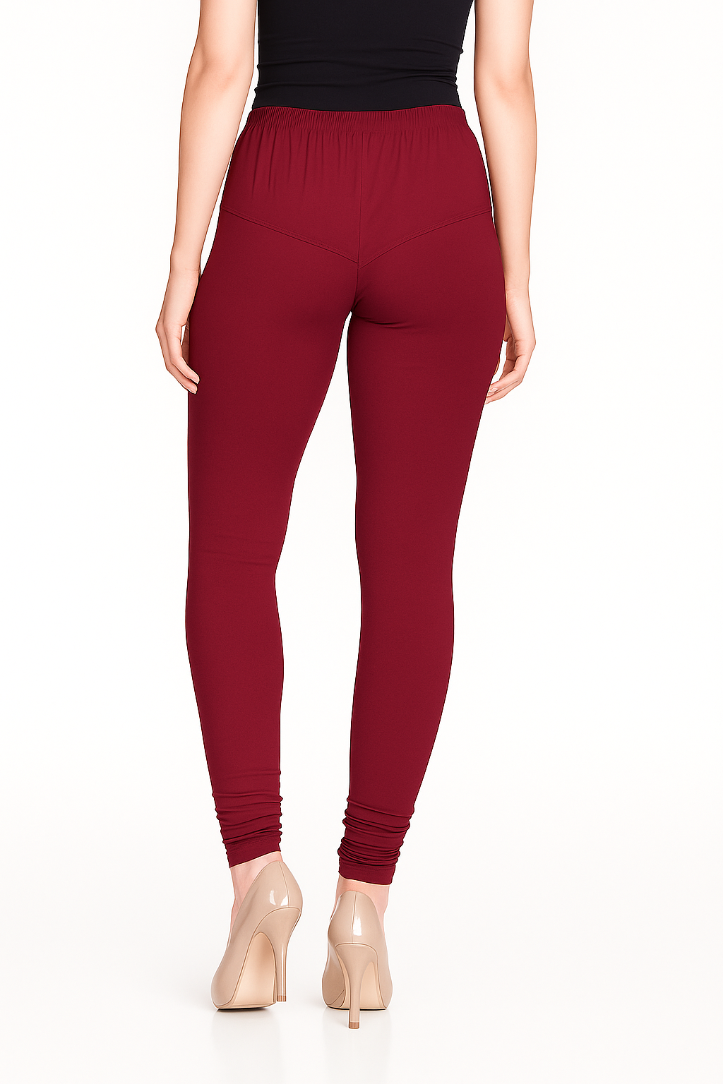 Rose Women's Solid Churidar Stretchable Cotton Blend Legging