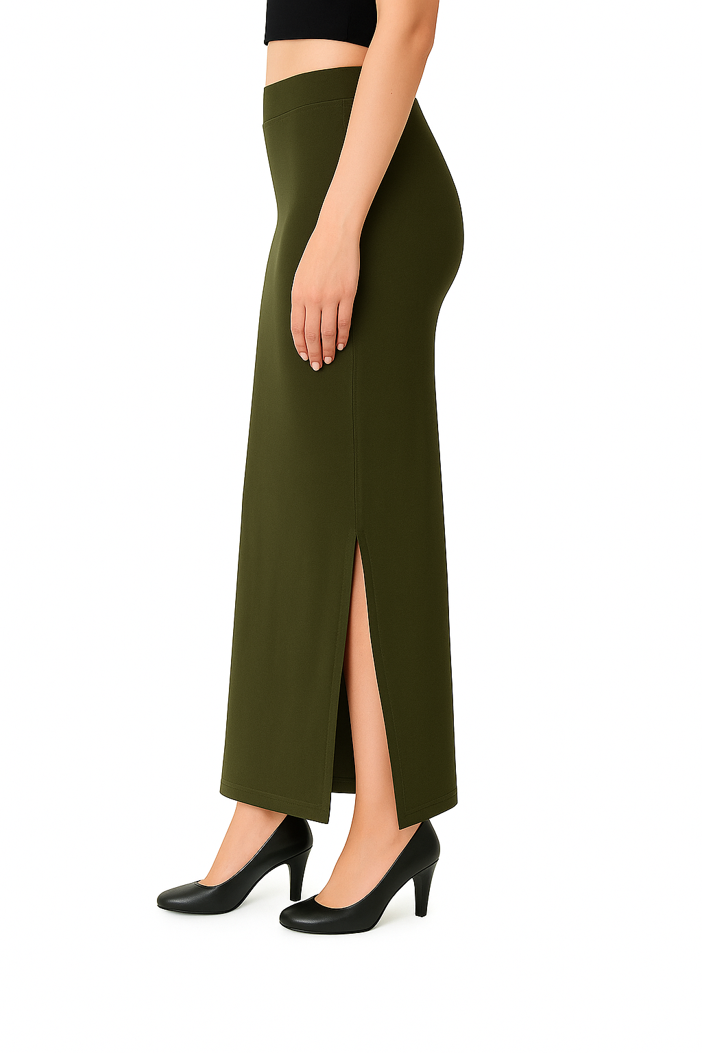 Dark Mehendi Women's Solid Shapewear