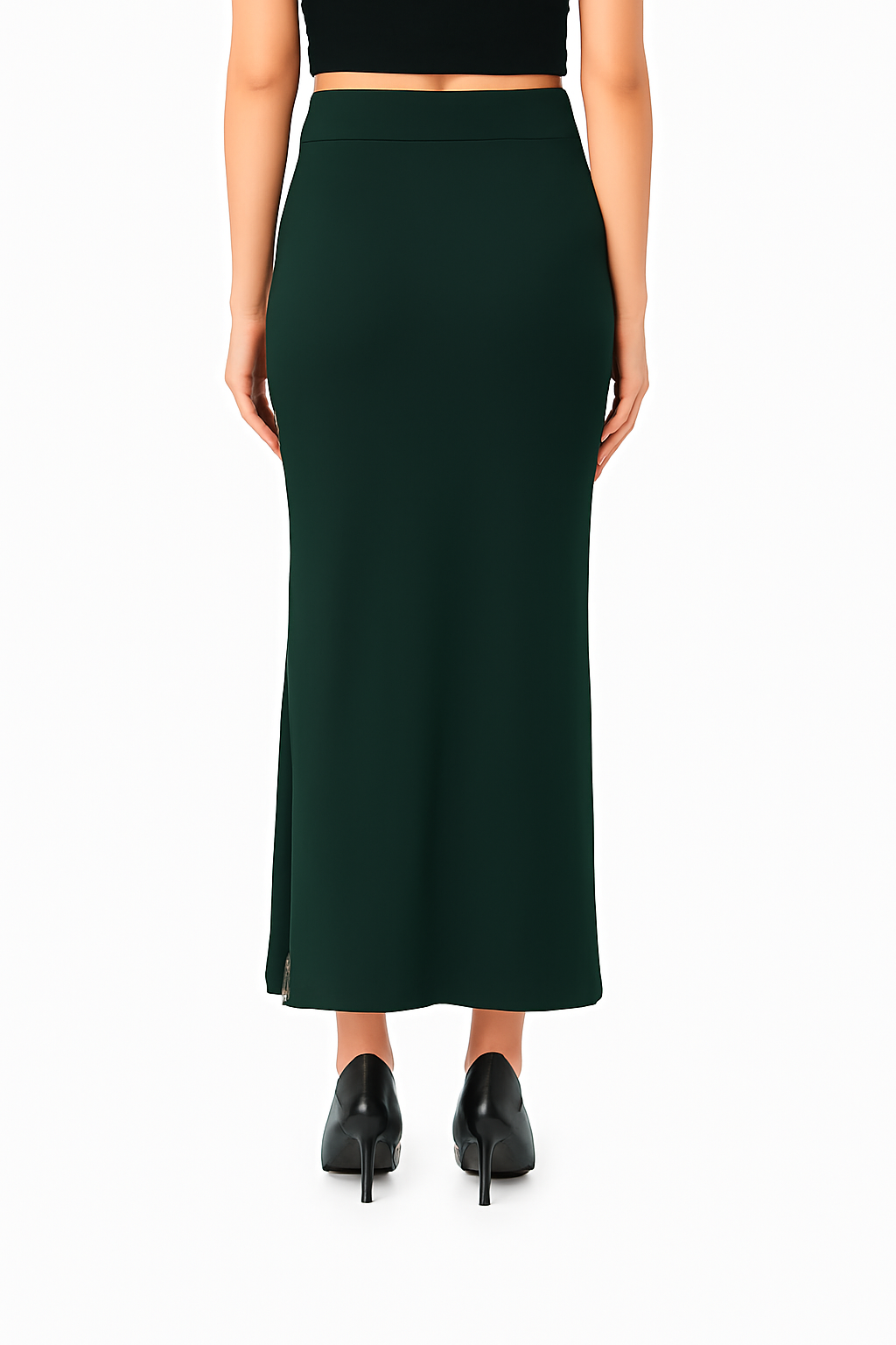 Bottle Green Women's Solid Shapewear