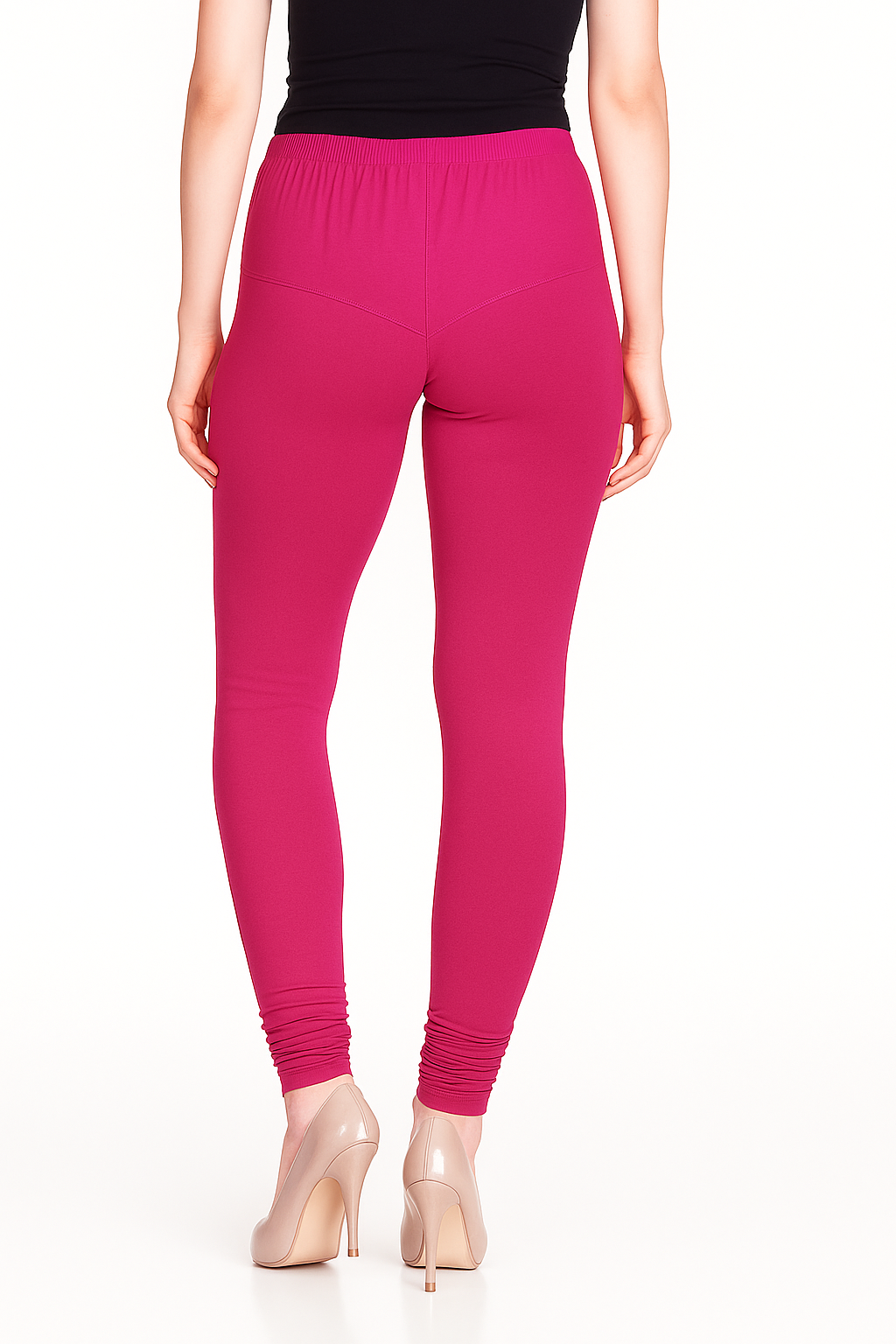 Rani Women's Solid Churidar Stretchable Cotton Blend Legging
