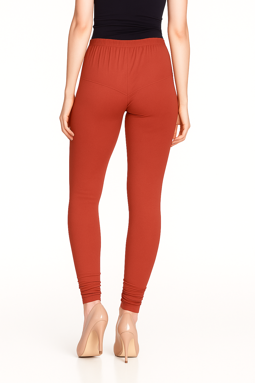 Tigerlily Women's Solid Churidar Stretchable Cotton Blend Legging