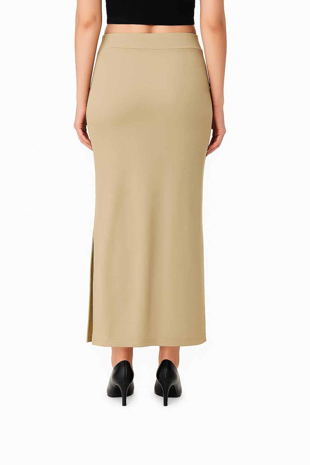 Women's Solid Fawn Slim Fit Shapewear