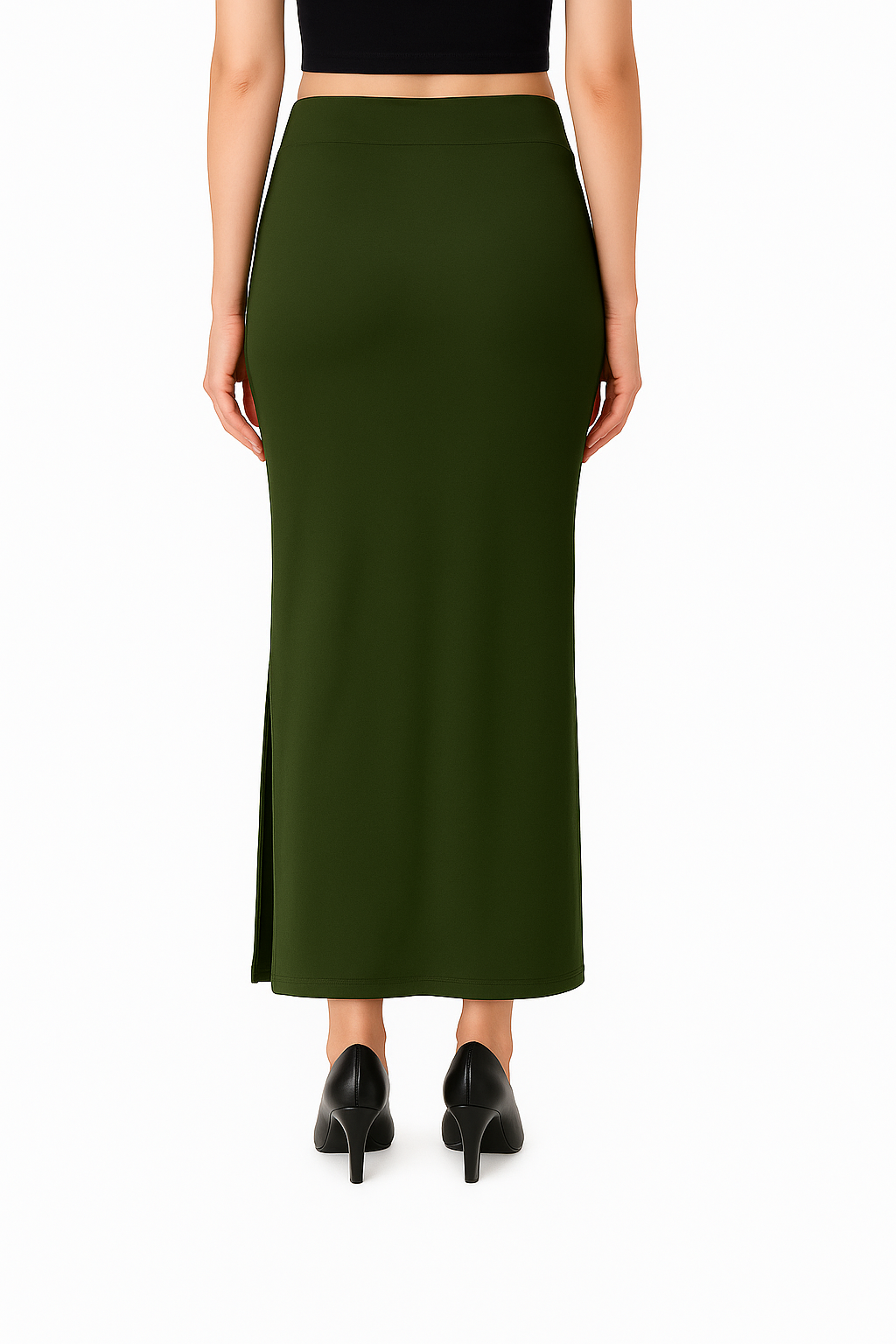 Dark Olive Women's Solid Shapewear