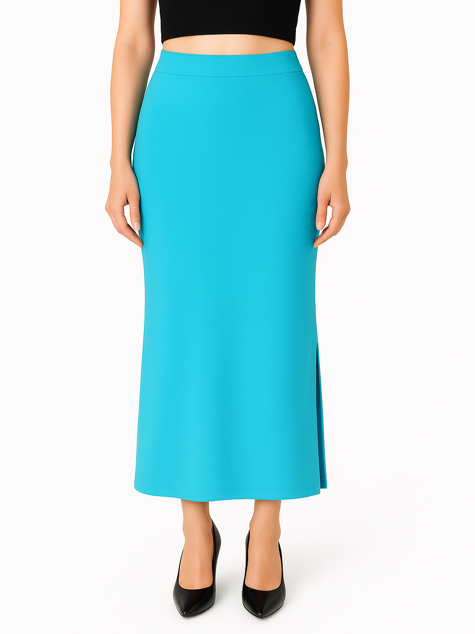 Light Blue Women's Solid Shapewear