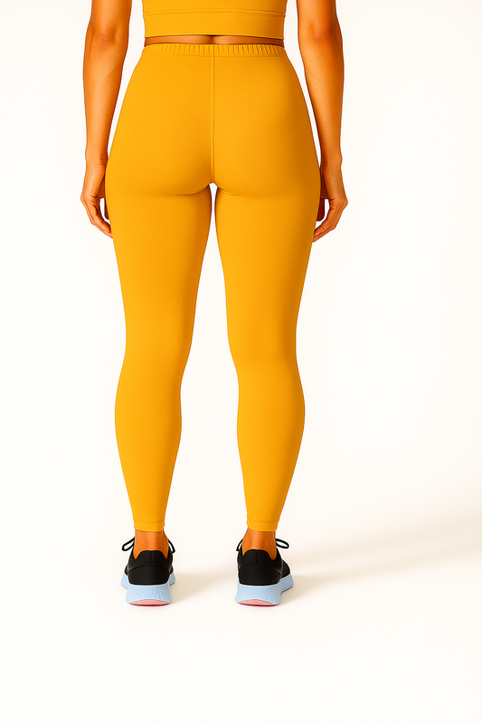 Deep Mustard Women's Ankle Length Stretchable Cotton Lycra Leggings