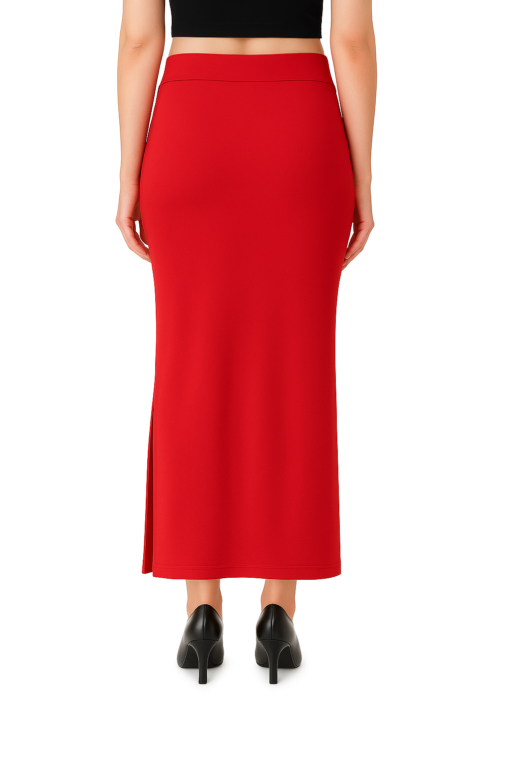 Red Women's Solid Shapewear