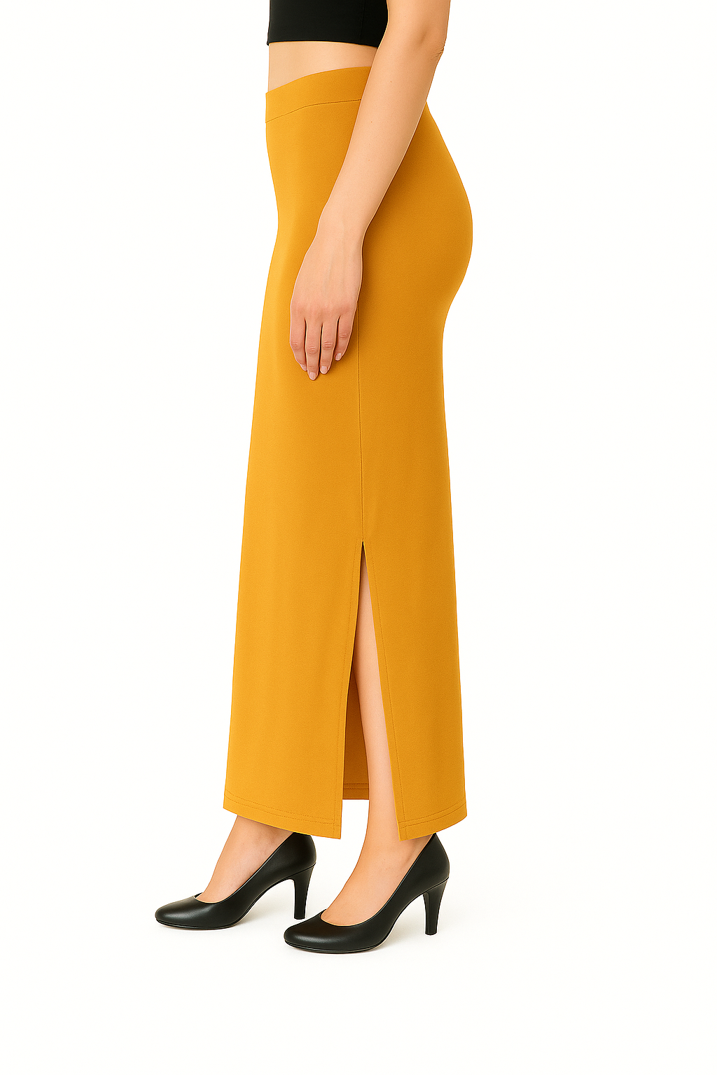 Gold Women's Solid Shapewear