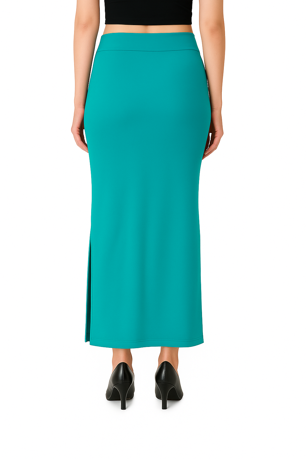 Teal Women's Solid Shapewear