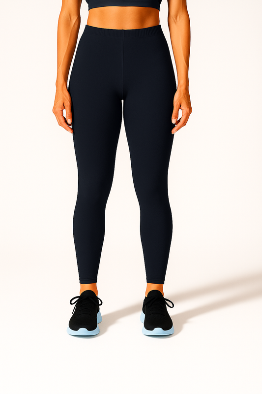 Olympian Blue Women's Ankle Length Stretchable Cotton Lycra Leggings