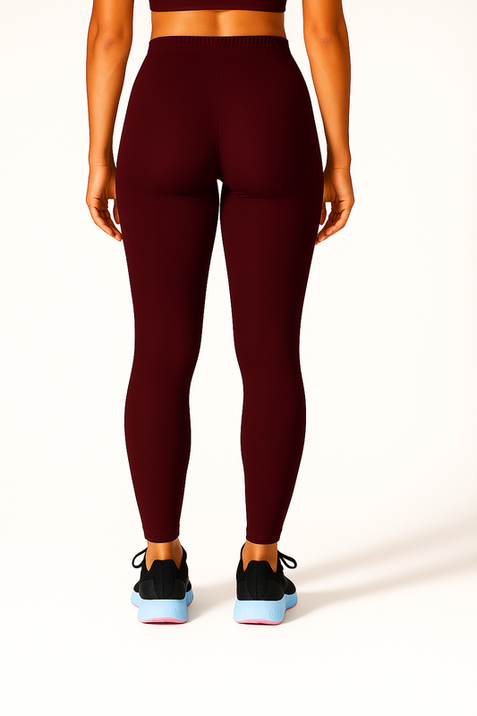Deep Brown Women's Ankle Length Stretchable Cotton Lycra Leggings