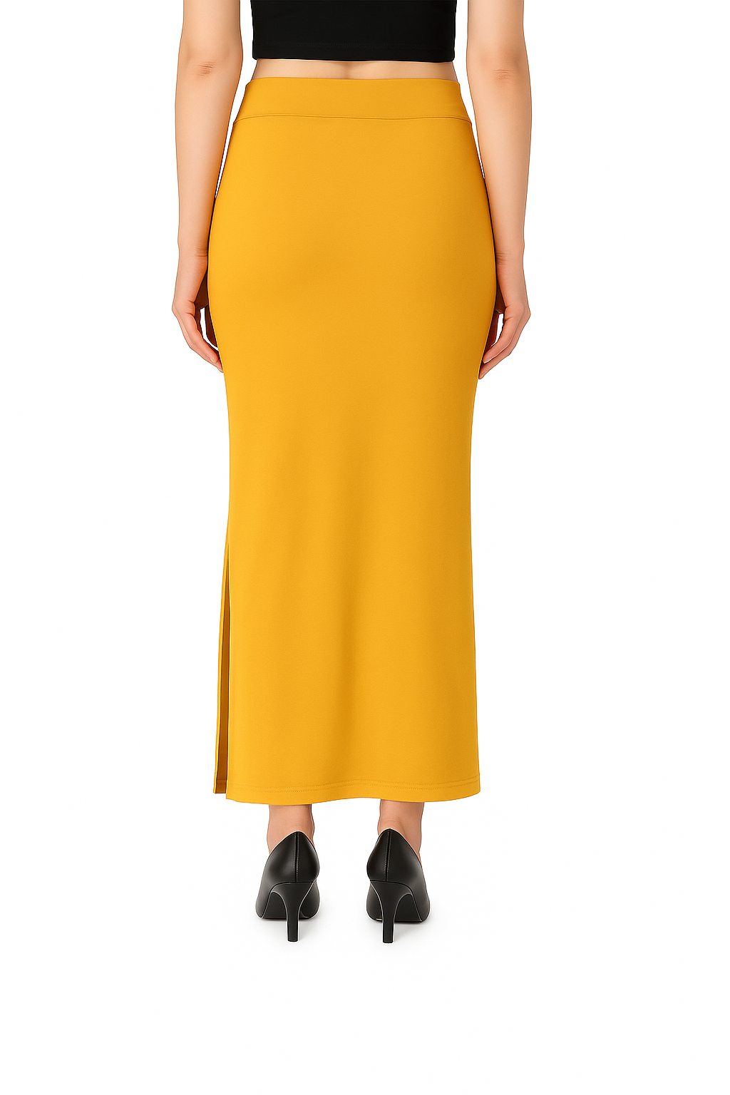 Light Mustard Women's Solid Shapewear