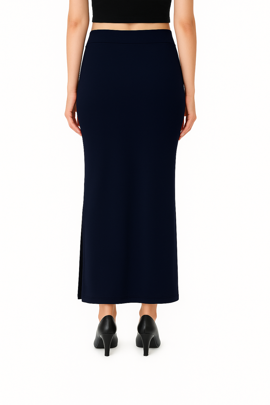 Navy Women's Solid Shapewear