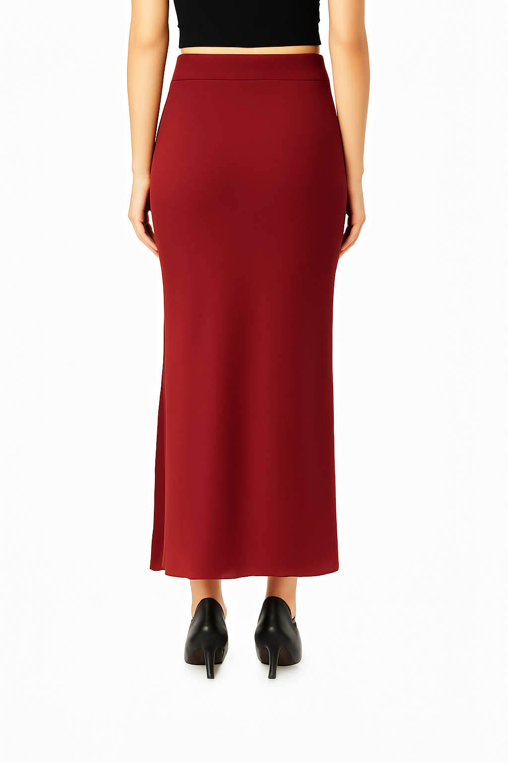 Light Maroon Women's Solid Shapewear