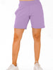 Purple Rose Women's Solid Regular Fit Lycra Shorts