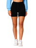 Black Women's Solid Cycling Shorts