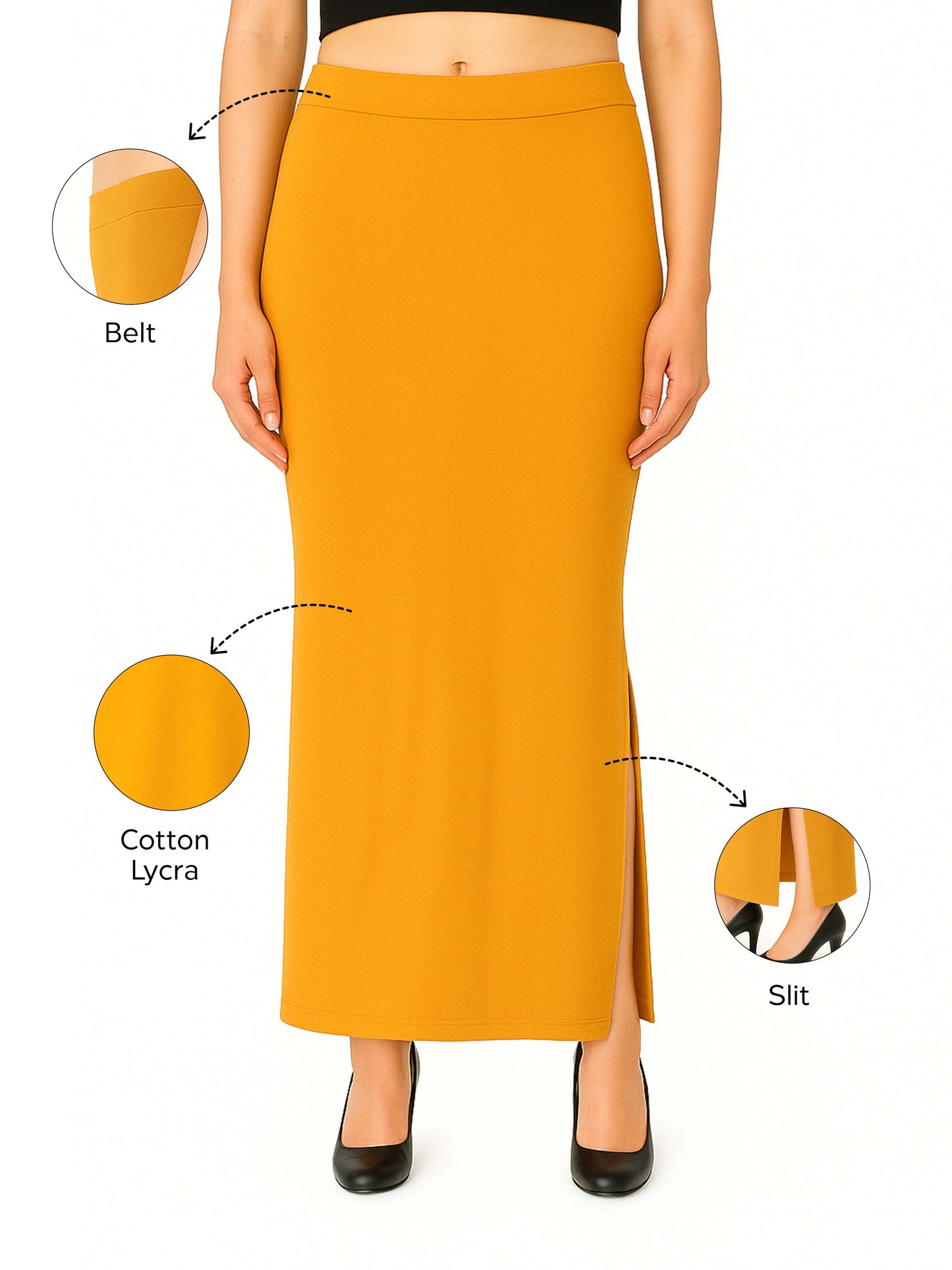 Gold Women's Solid Shapewear