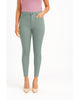 Apple Green Women's Solid Pants in Overdyed Denim