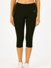 Black Women's Solid Capri pant