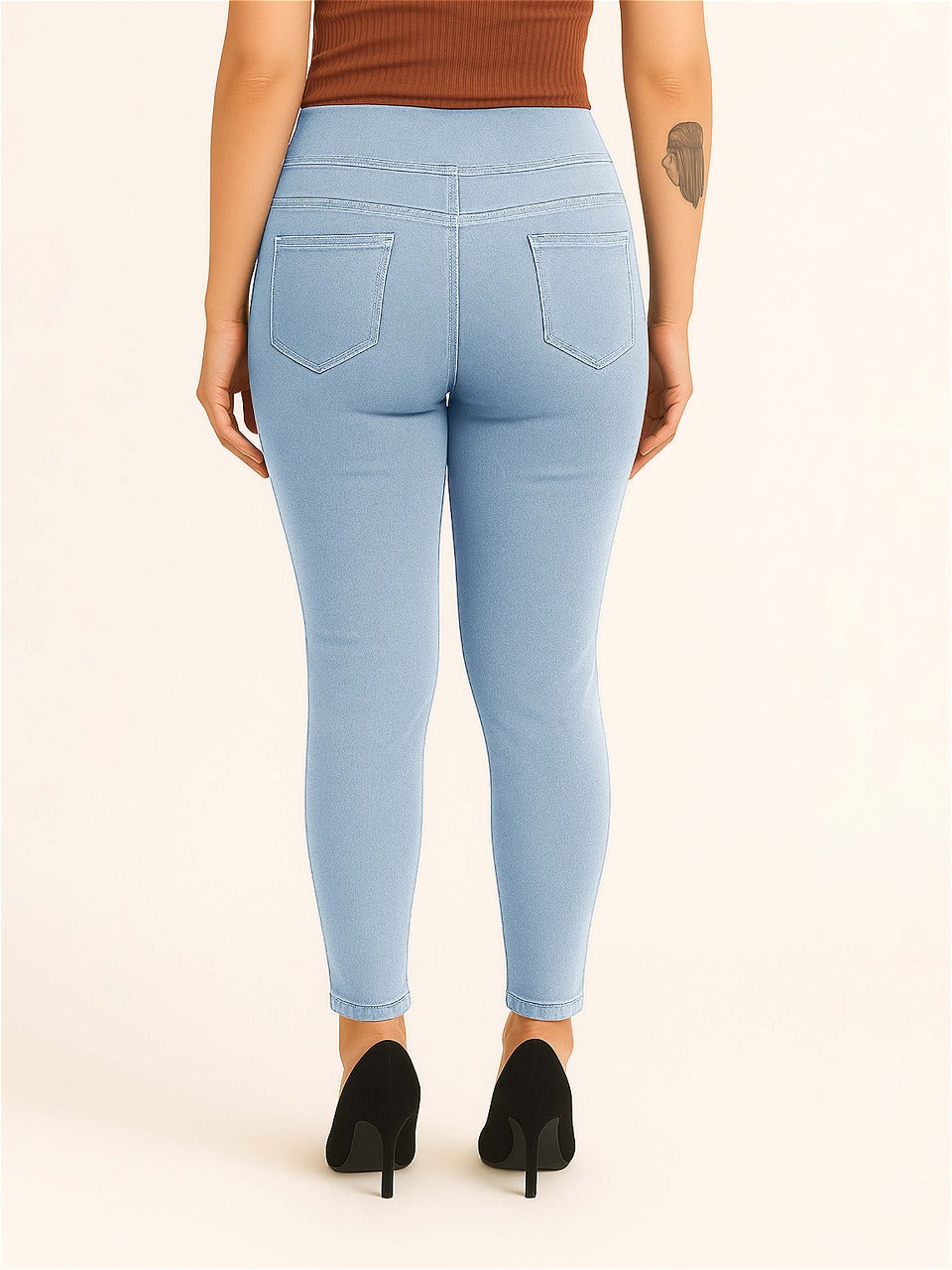 Ice Women High-Rise Broad Belt Jeggings
