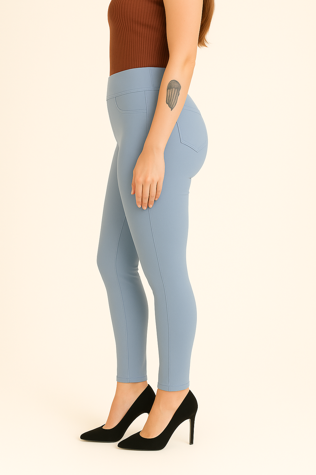 Ice Women High-Rise Broad Belt Jeggings