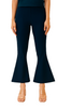 Navy Women's Solid Bell Bottom Pants