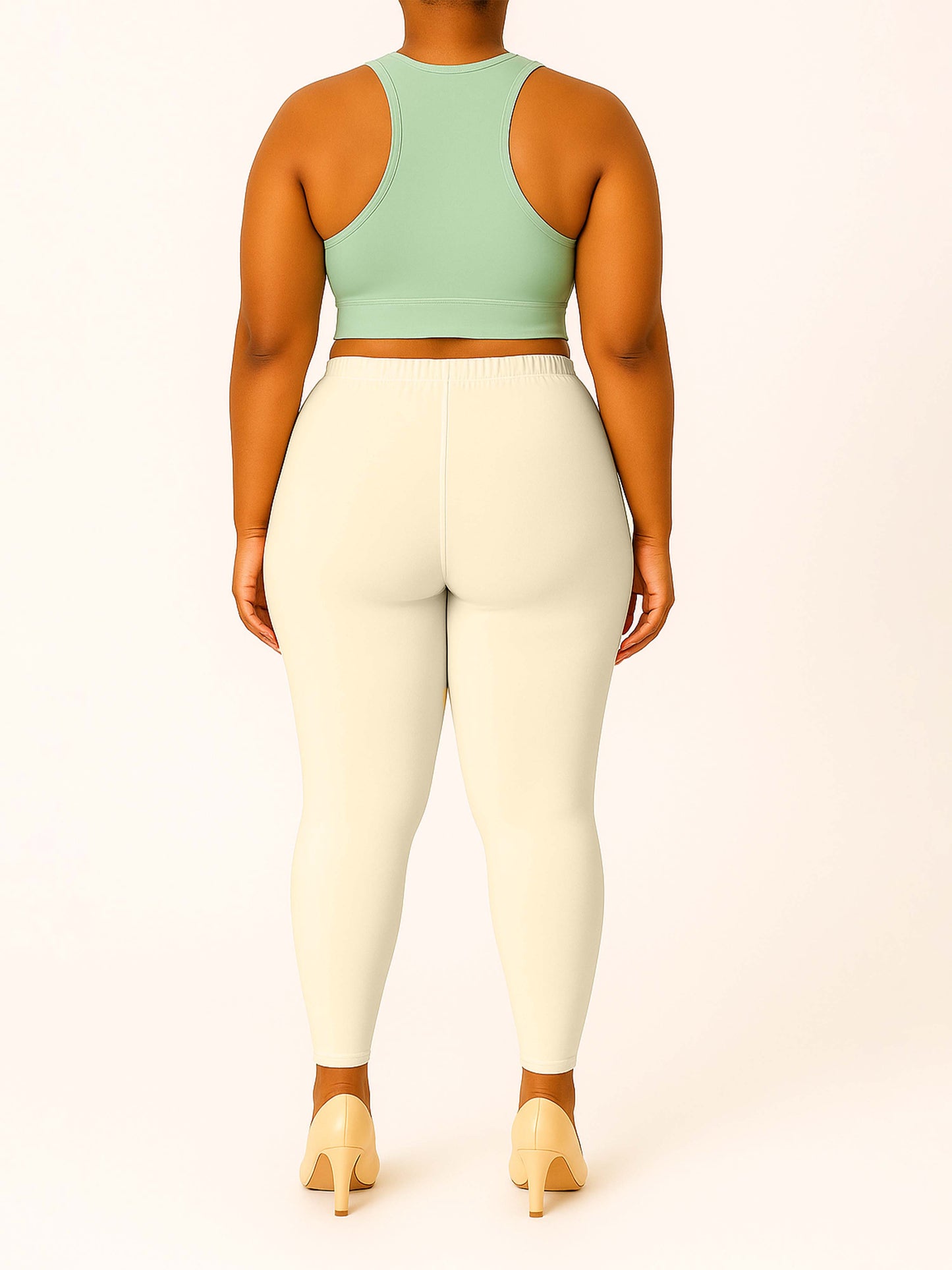 Butter Women's Ankle Length Plus Size Stretchable Cotton Lycra Leggings