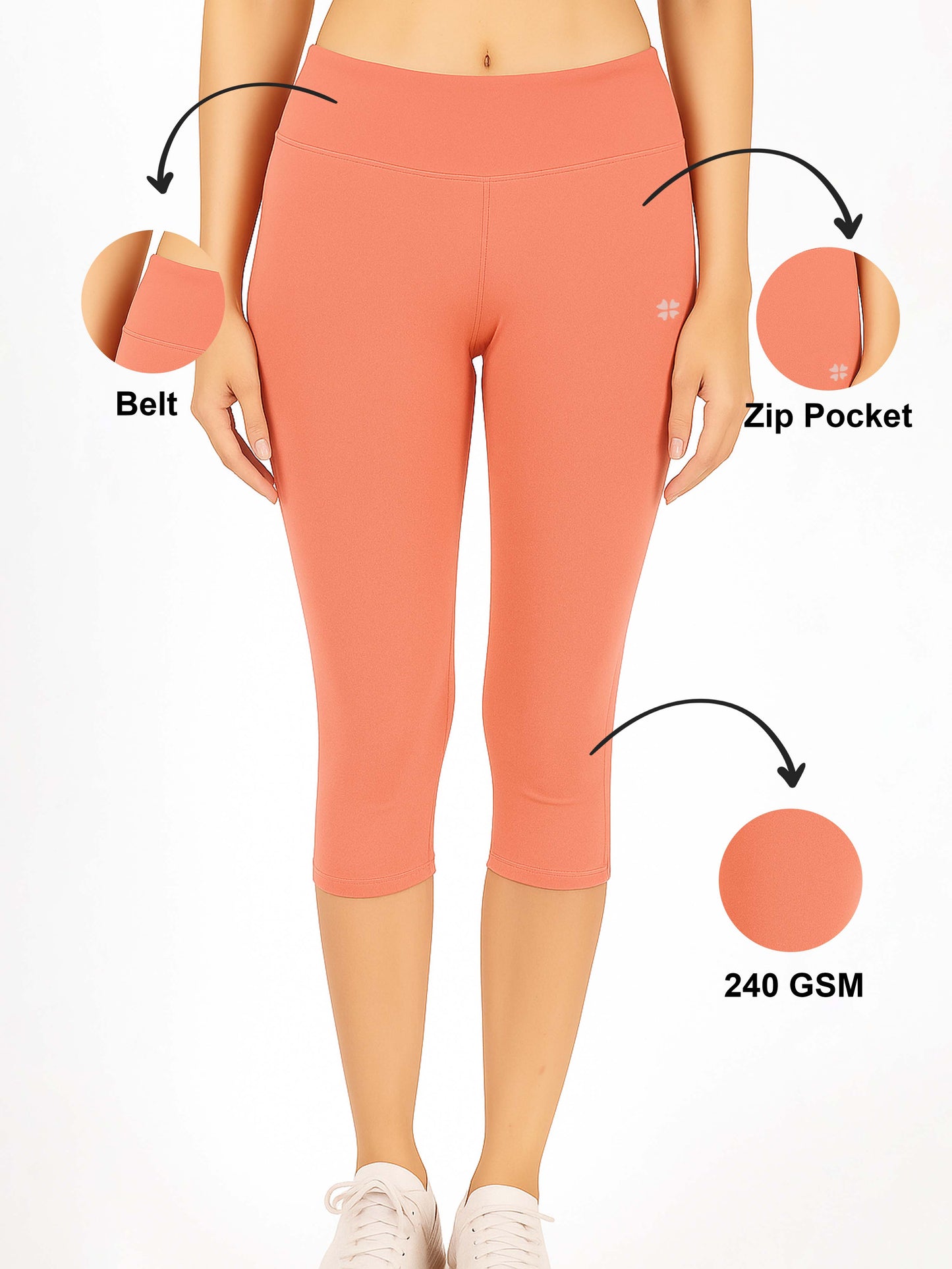 Coral Women's Solid Capri pant