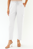 White Women's Solid Regular Fit Cargo Pants