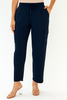 Navy Women's Solid Regular Fit Cargo Pants