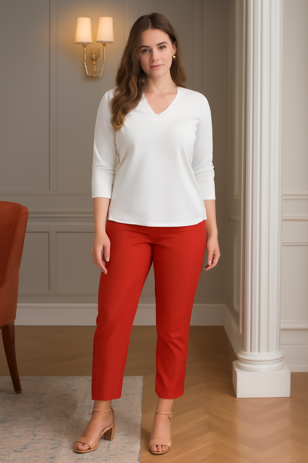 Tomato Women's Solid Cotton Lycra Kurti Pant