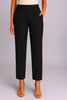 Black Women's Solid Cotton Lycra Kurti Pant