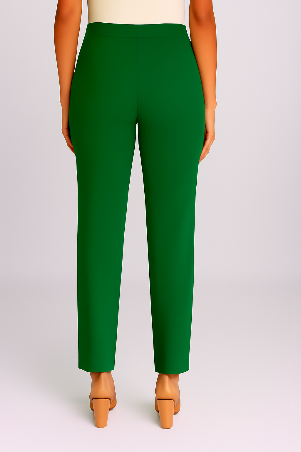 P Green Women's Solid Cotton Lycra Kurti Pant