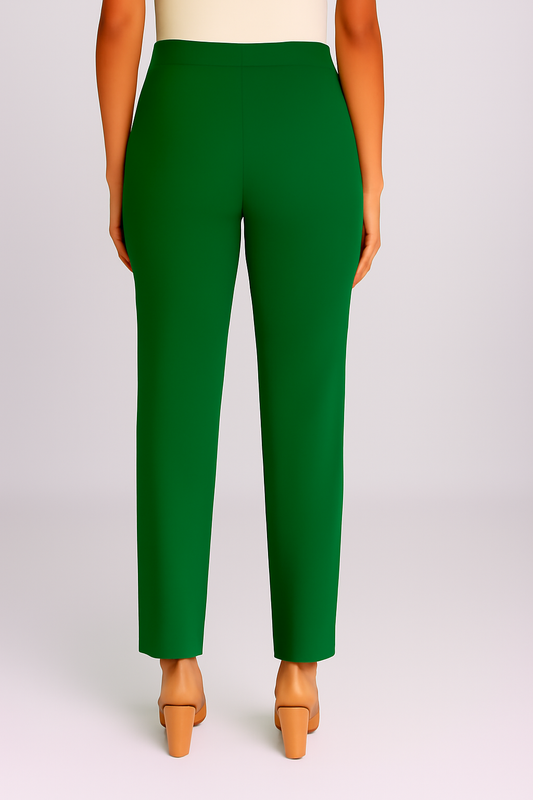 P Green Women's Solid Cotton Lycra Kurti Pant