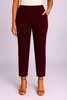 Dark Wine Women's Solid Cotton Lycra Kurti Pant