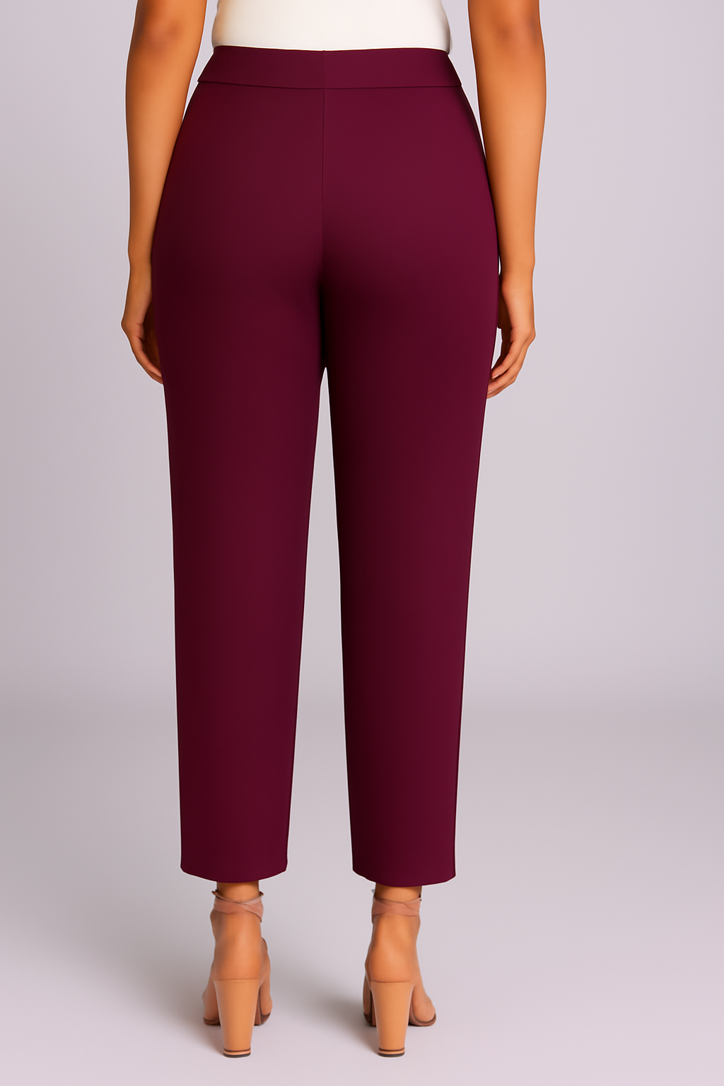 Wine Women's Solid Cotton Lycra Kurti Pant