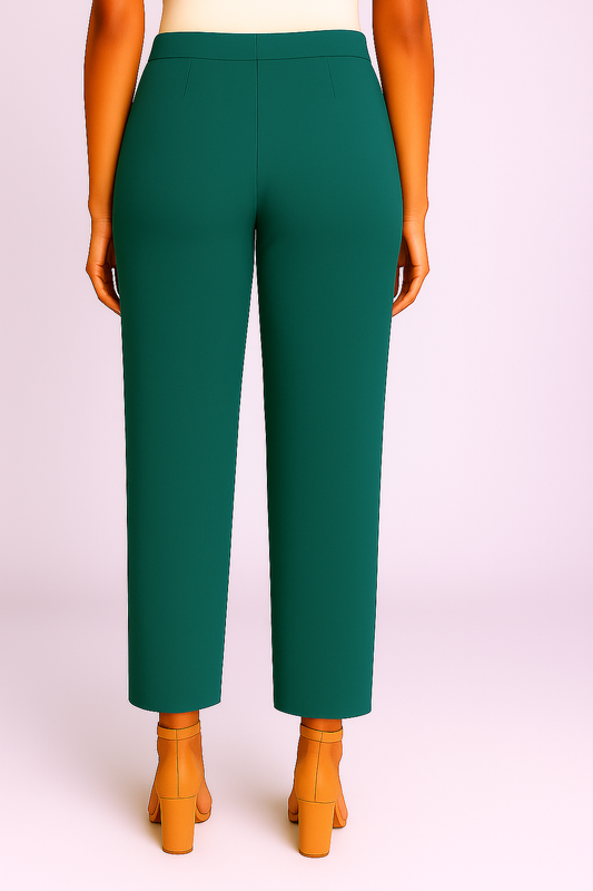 D. Teal Women's Solid Cotton Lycra Kurti Pant