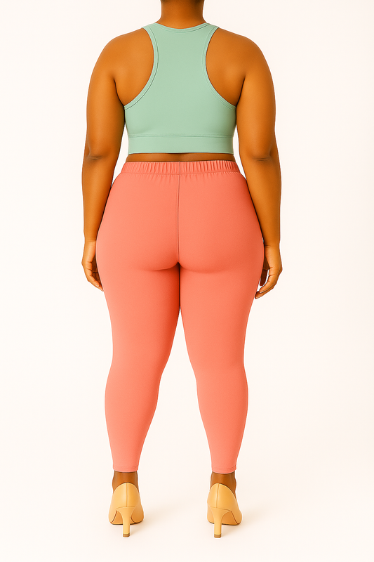 Light Cherry Women's Ankle Length Plus Size Stretchable Cotton Lycra Leggings