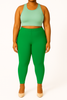 Emerald Green Women's Ankle Length Plus Size Stretchable Cotton Lycra Leggings