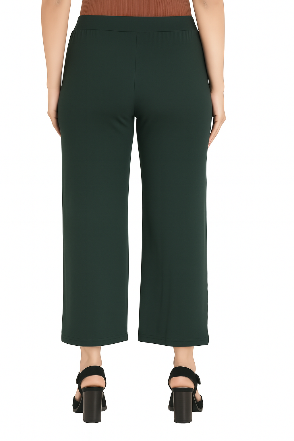 Bottle green Women's Solid Relaxed Fit Pant