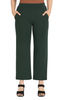 Bottle green Women's Solid Relaxed Fit Pant