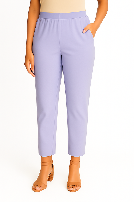 Cosmic Sky Women's Solid Cotton Lycra Kurti Pant